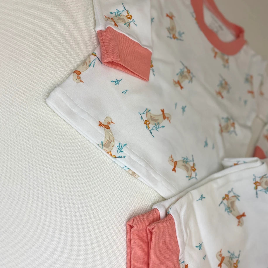 Ördek Desenli Bebek Pijama Takımı