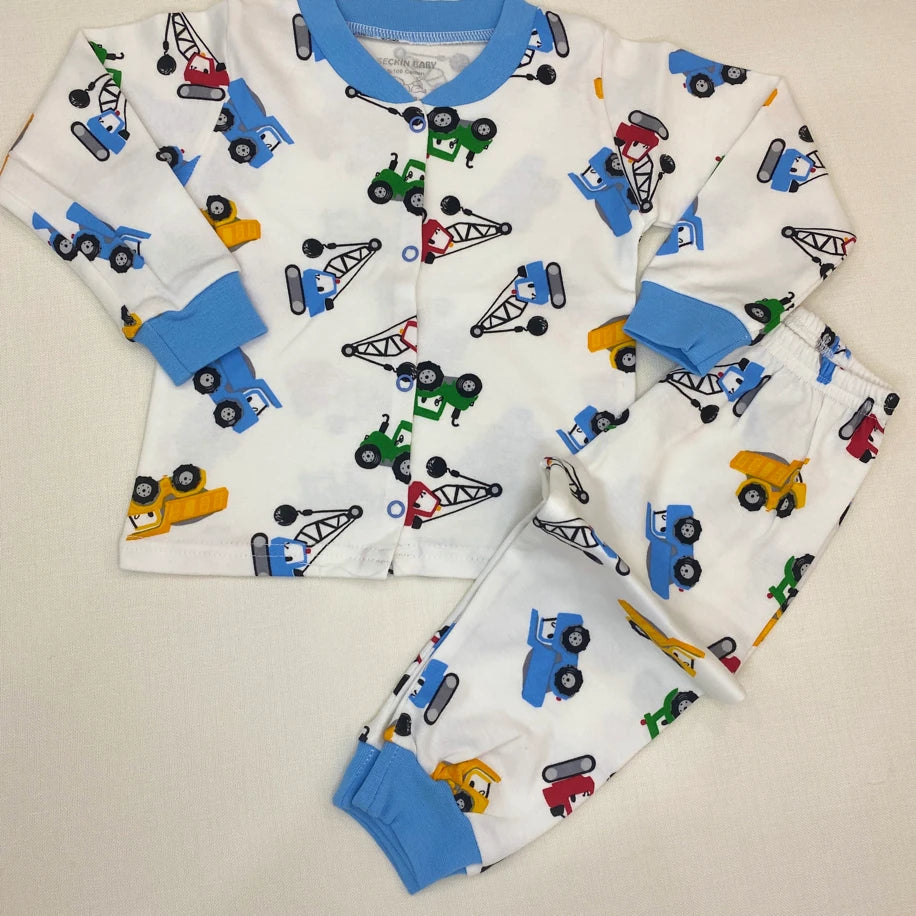 Araç Desenli Bebek Pijama Takımı