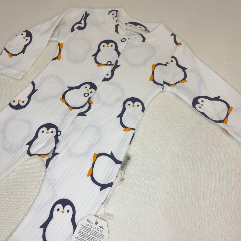 Penguen Desenli Bebek Tulum – %100 Pamuk