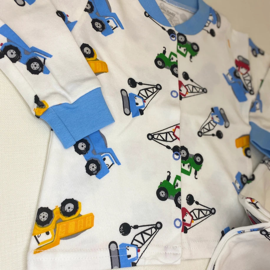 Araç Desenli Bebek Pijama Takımı