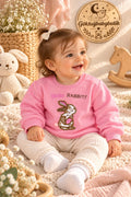 Bebe Rabbit Tavşan Figürlü Pembe Bebek Sweatshirt